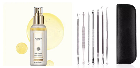 Monwell Clarity Set — Blackhead Remover Toolkit + White Truffle Hydrating Mist